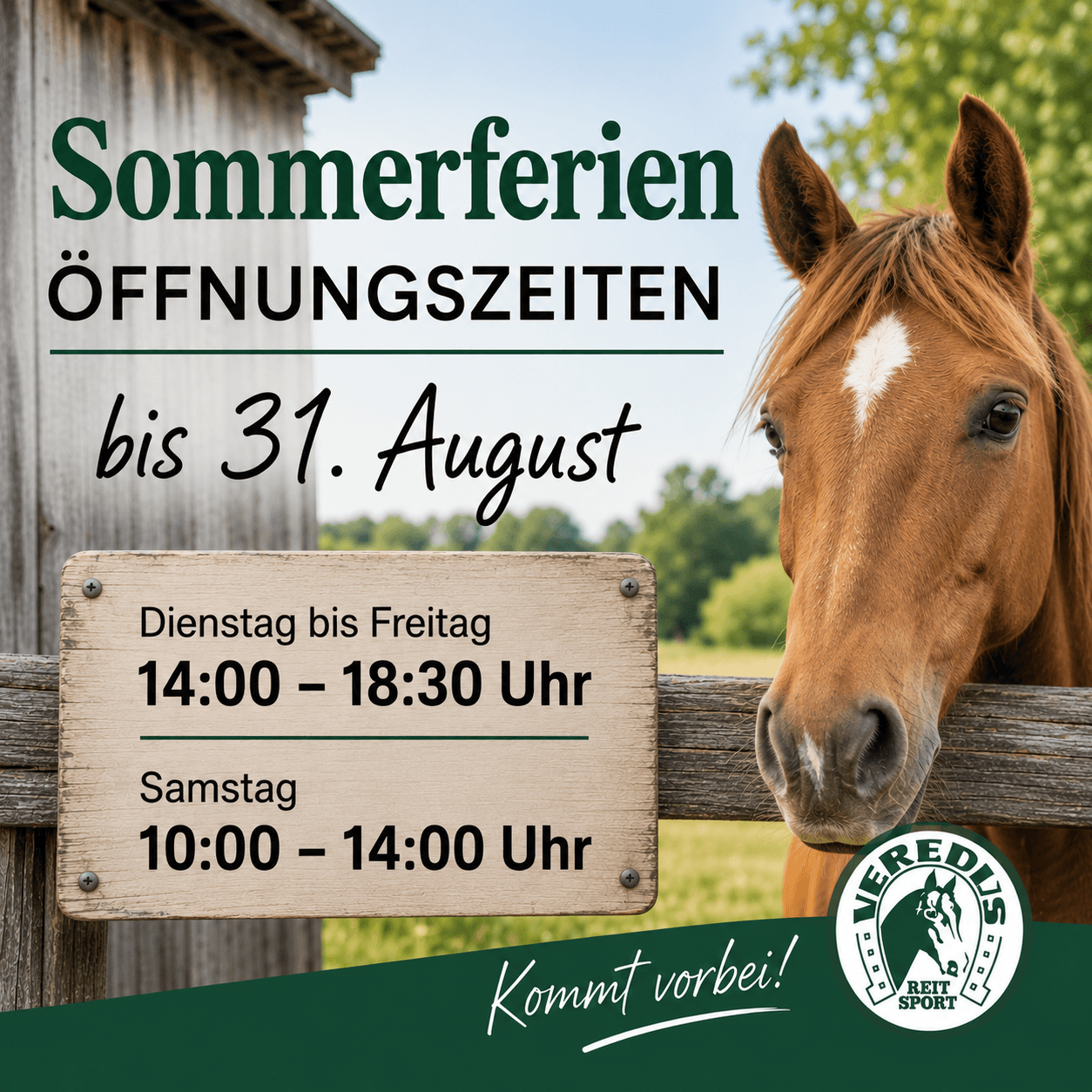 Sommerferien-Öffnungszeiten bis 31. August: Dienstag bis Freitag 14:00 bis 18:30 Uhr, Samstag 10:00 bis 14:00 Uhr